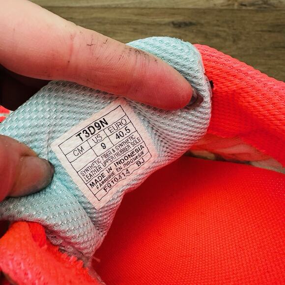 ASICS Gel Flux Running Shoe Blue And Orange Women’s Size 9 - Picture 10 of 11